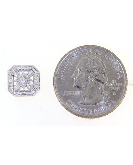 SQUARE DIAMOND STUDS (TE943)